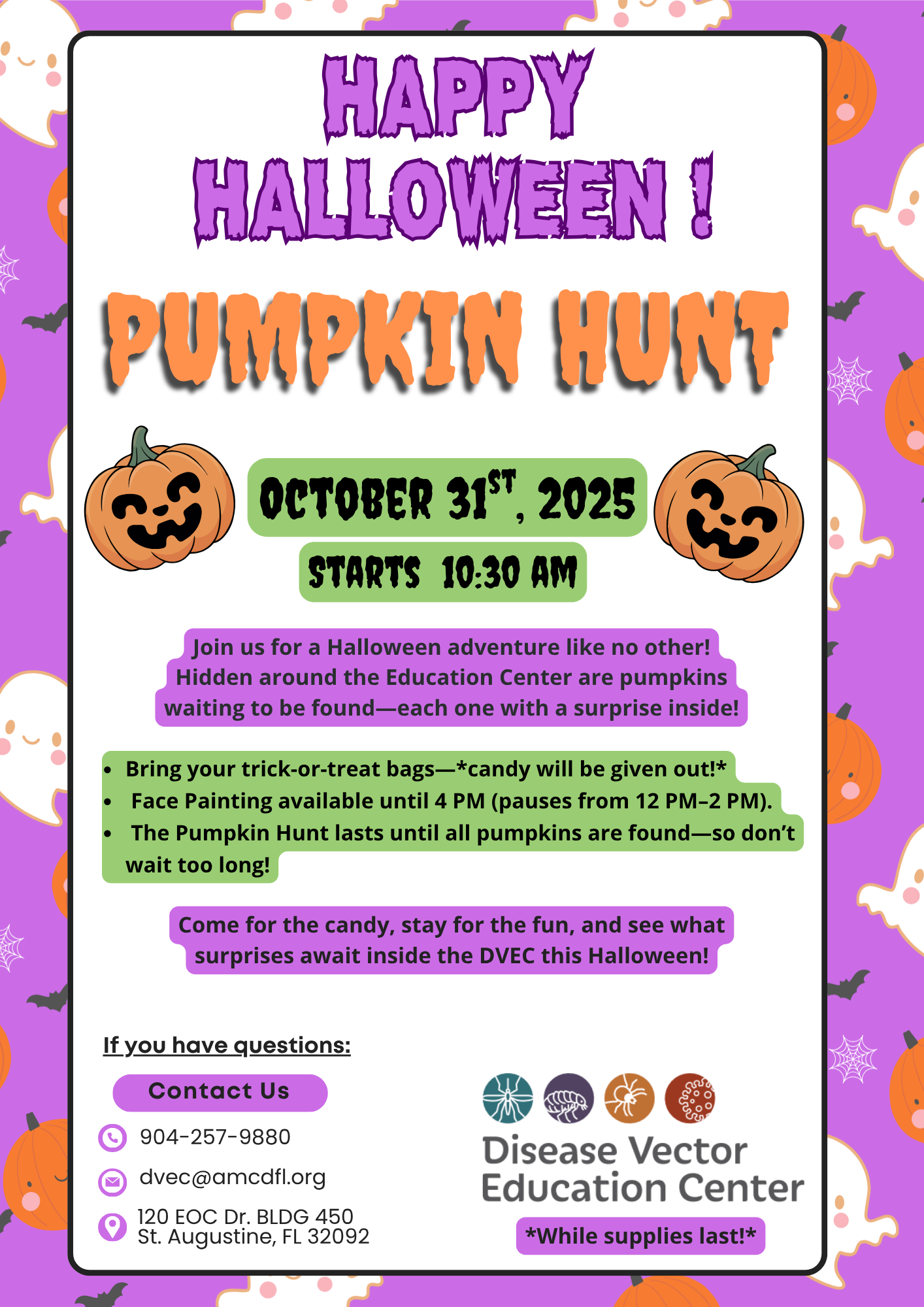 Pumpkin Hunt Flyer 2025